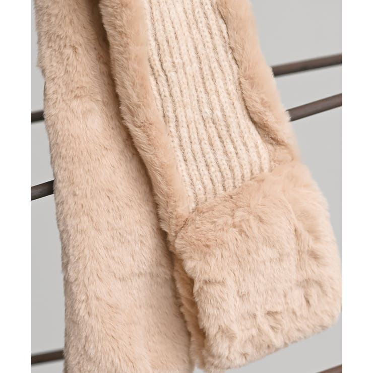 リブ編みニット×フェイクファーマフラー | rps | 詳細画像13 