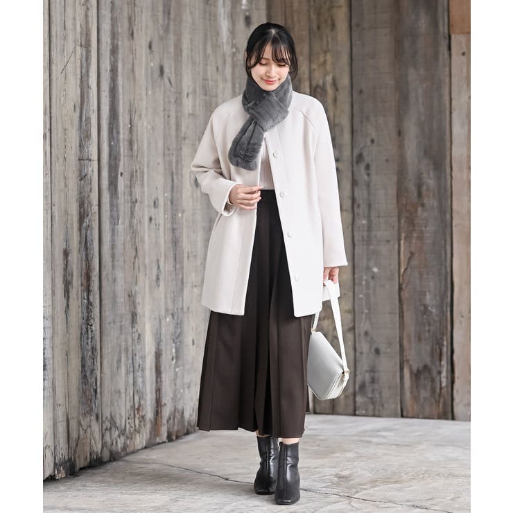 リブ編みニット×フェイクファーマフラー | rps | 詳細画像14 