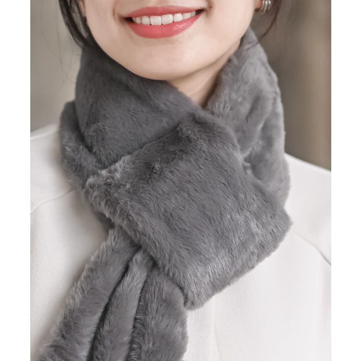 リブ編みニット×フェイクファーマフラー | rps | 詳細画像16 