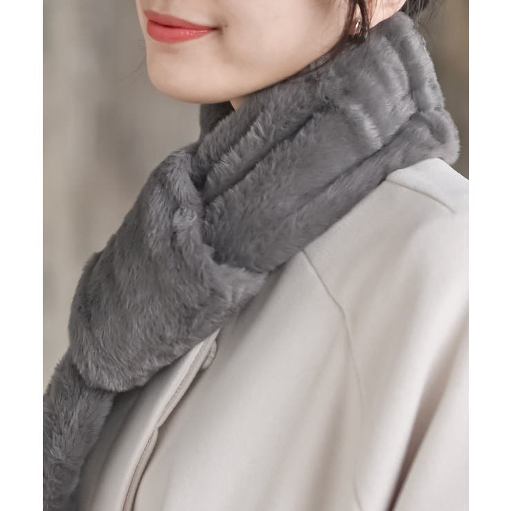 リブ編みニット×フェイクファーマフラー | rps | 詳細画像17 