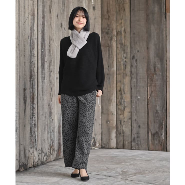 リブ編みニット×フェイクファーマフラー | rps | 詳細画像2 