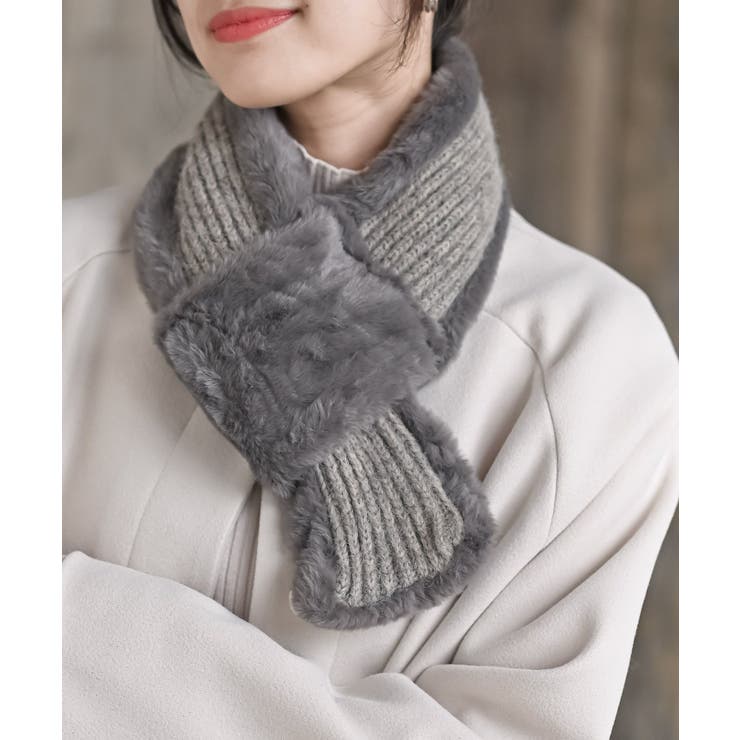 リブ編みニット×フェイクファーマフラー | rps | 詳細画像20 