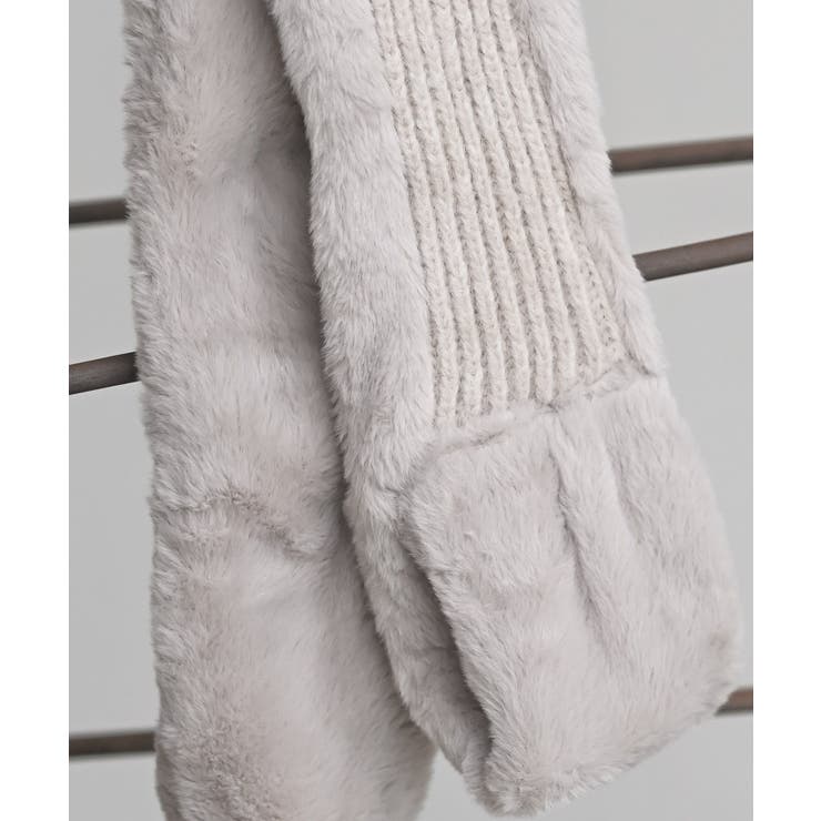 リブ編みニット×フェイクファーマフラー | rps | 詳細画像7 