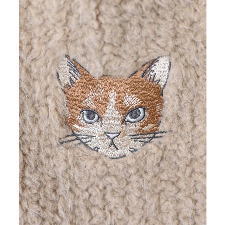 ネコ刺繍ボアバッグ | rps | 詳細画像14 