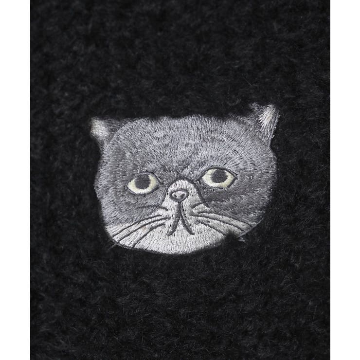 ネコ刺繍ボアバッグ | rps | 詳細画像15 