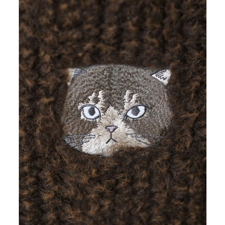 ネコ刺繍ボアバッグ | rps | 詳細画像16 