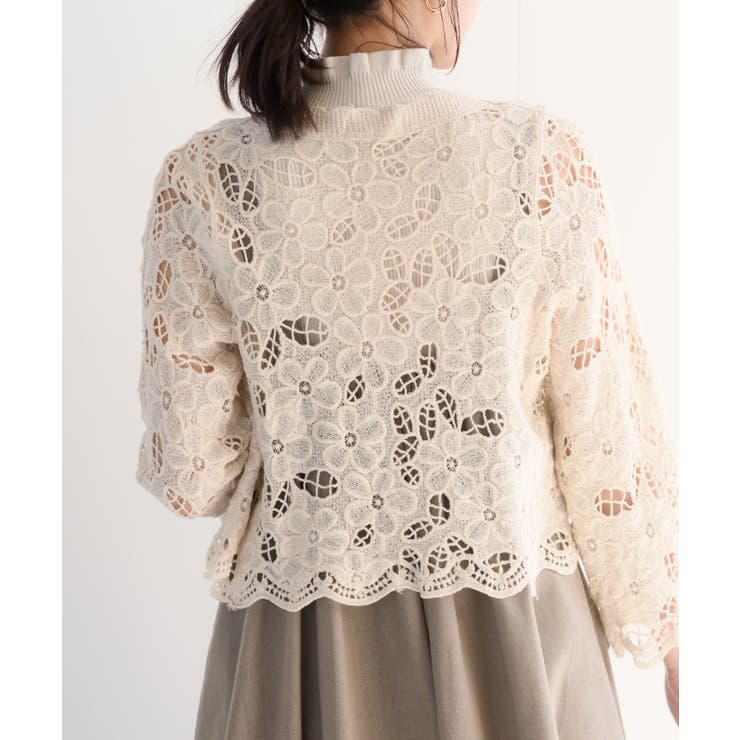 総レースカーディガン[品番：RPSW0001485]｜rps（アールピーエス）の