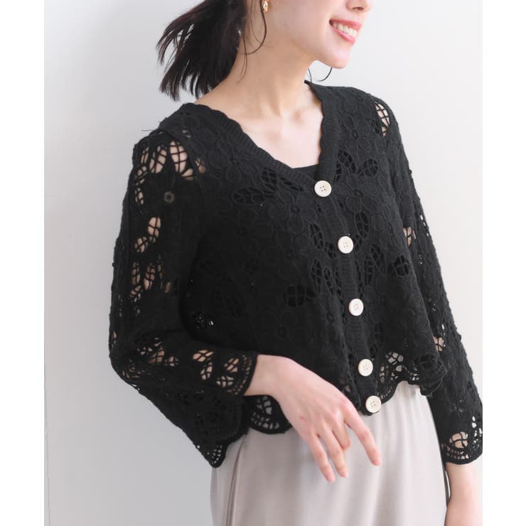 総レースカーディガン[品番：RPSW0001485]｜rps（アールピーエス）の