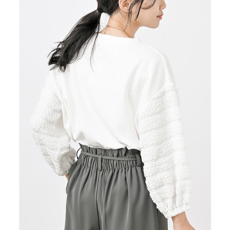 ポコポコスリーブ切替７分袖プルオーバー | rps | 詳細画像16 