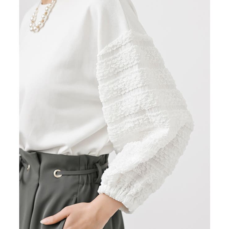 ポコポコスリーブ切替７分袖プルオーバー | rps | 詳細画像17 