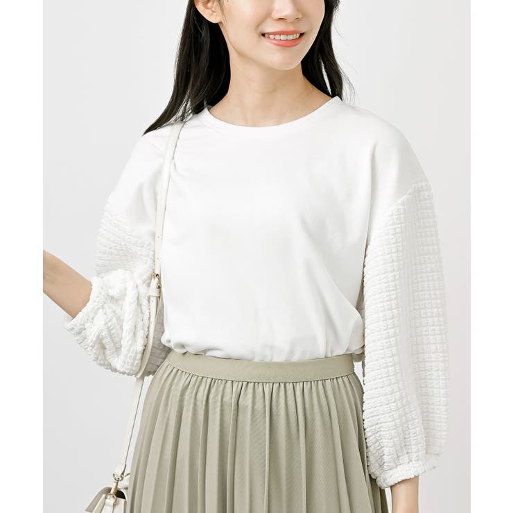 ポコポコスリーブ切替７分袖プルオーバー | rps | 詳細画像6 