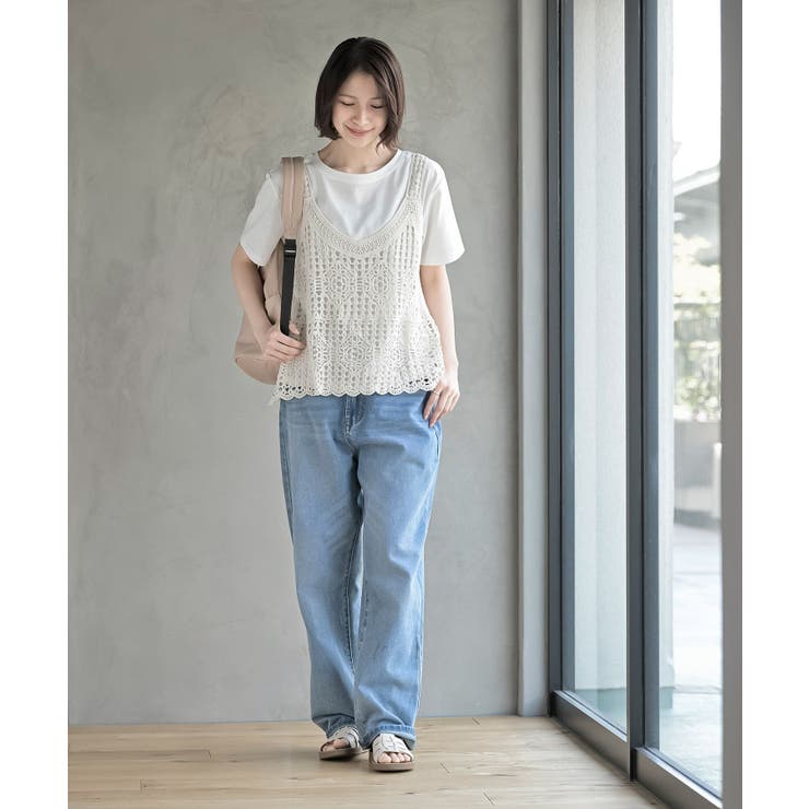 ＴシャツＳＥＴカギ針ビスチェアンサンブル | rps | 詳細画像10 