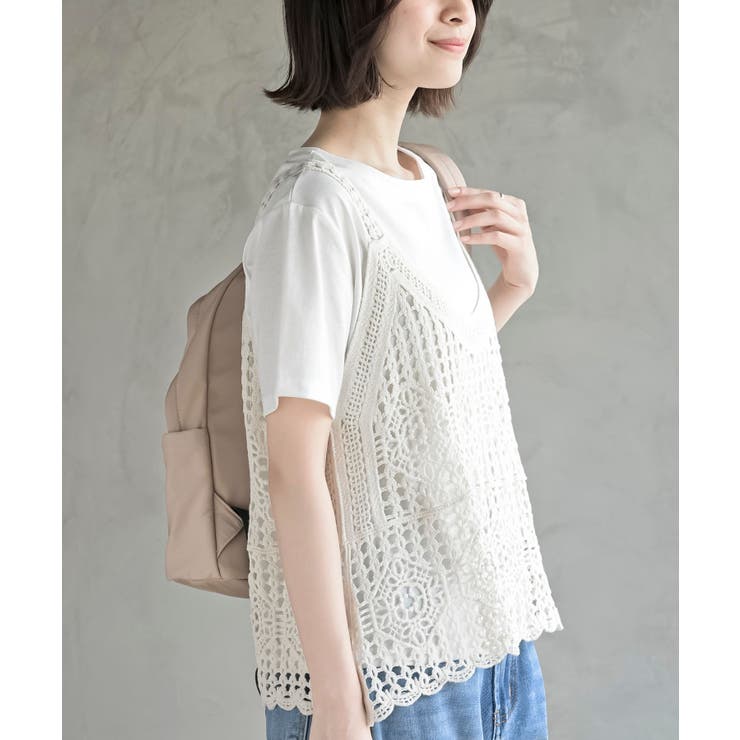 ＴシャツＳＥＴカギ針ビスチェアンサンブル | rps | 詳細画像17 