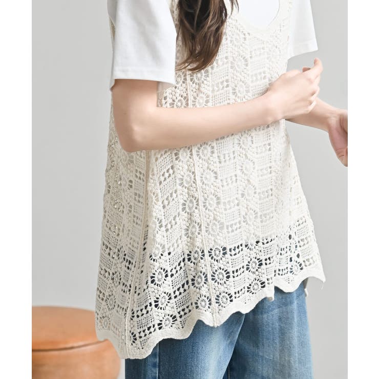ＴシャツＳＥＴカギ針ビスチェアンサンブル２ | rps | 詳細画像17 