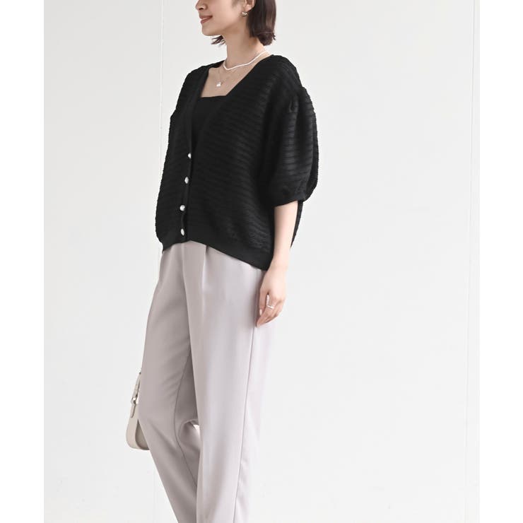 多釦ボリュームスリーブレースショートカーディガン | rps | 詳細画像27 