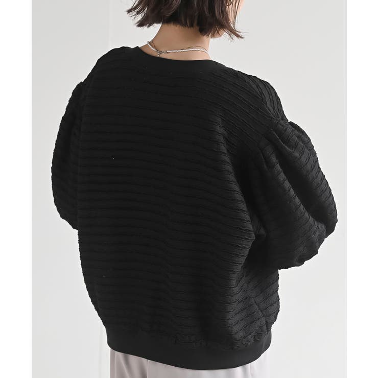 多釦ボリュームスリーブレースショートカーディガン | rps | 詳細画像32 