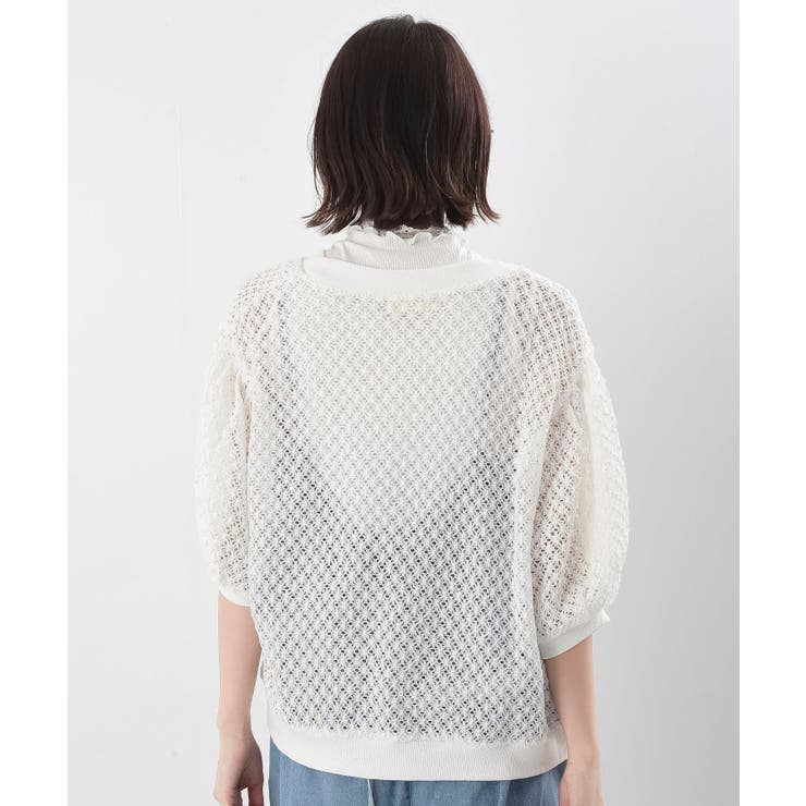 多釦ボリュームスリーブレースショートカーディガン | rps | 詳細画像35 