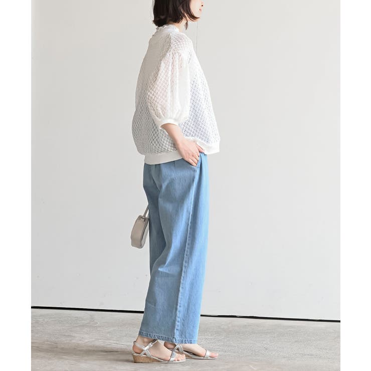 多釦ボリュームスリーブレースショートカーディガン | rps | 詳細画像5 