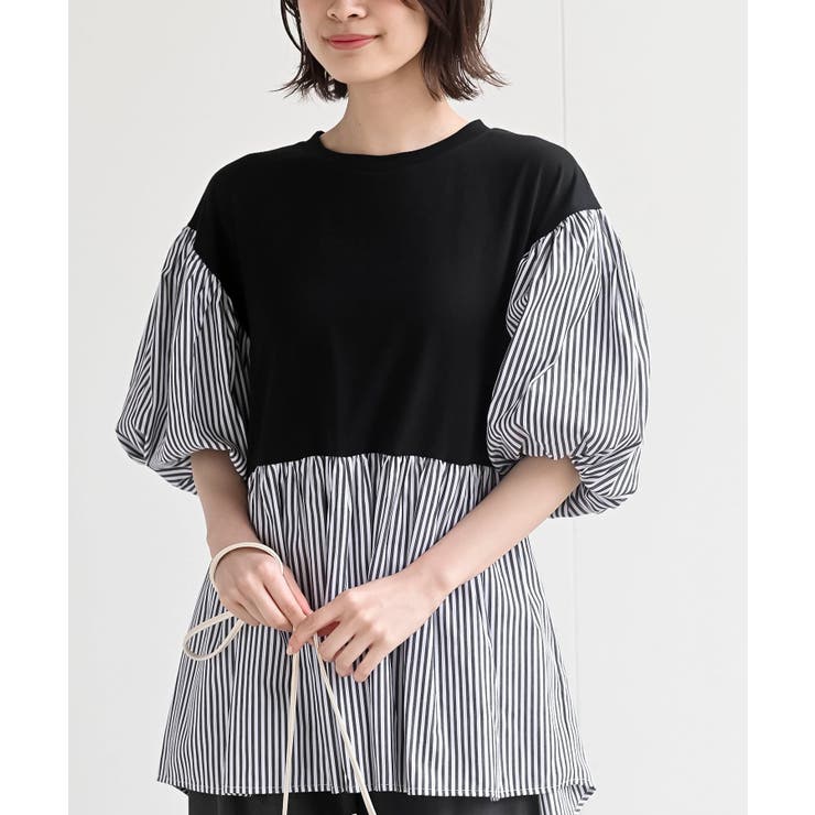 ボリュームスリーブ異素材切替プルオーバー | rps | 詳細画像15 