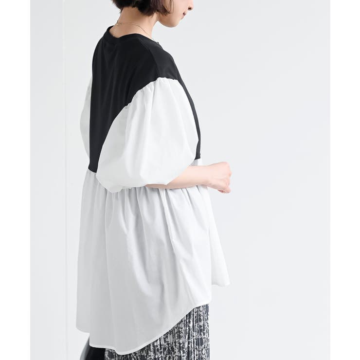 ボリュームスリーブ異素材切替プルオーバー | rps | 詳細画像9 