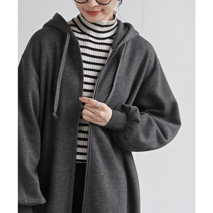 フロントＺＩＰＢＩＧパーカーワンピース | rps | 詳細画像14 