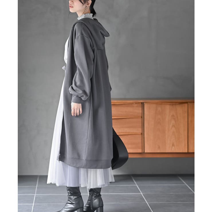 フロントＺＩＰＢＩＧパーカーワンピース | rps | 詳細画像4 