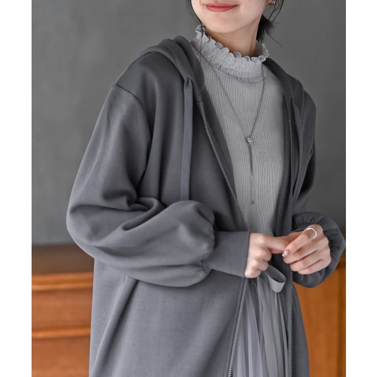 フロントＺＩＰＢＩＧパーカーワンピース | rps | 詳細画像5 