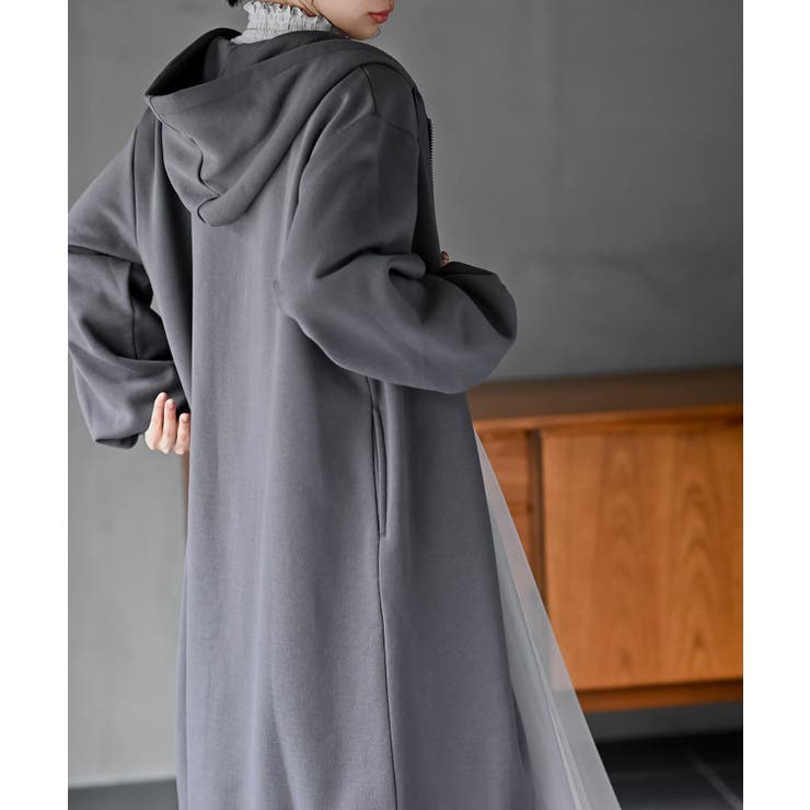 フロントＺＩＰＢＩＧパーカーワンピース | rps | 詳細画像6 