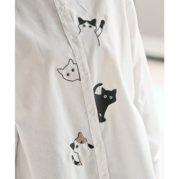 ひょっこりキャットシャツ | rps | 詳細画像10 