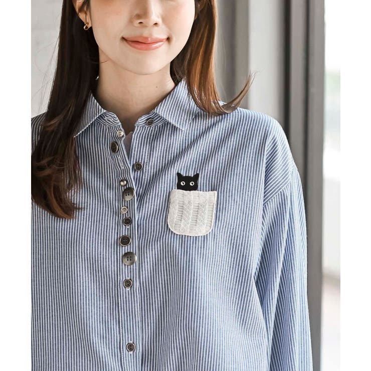 多釦キャットシャツ | rps | 詳細画像14 