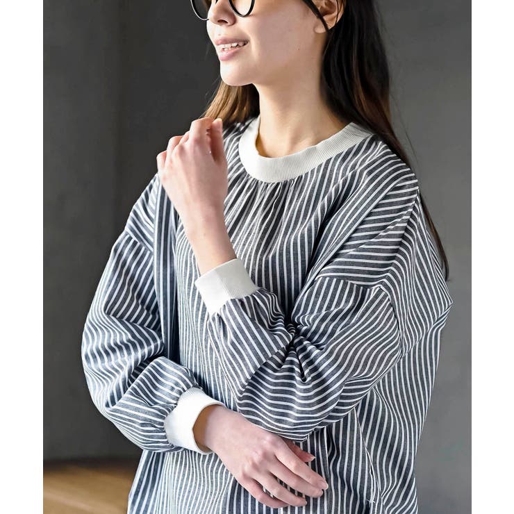 リブ使いブラウス | rps | 詳細画像15 