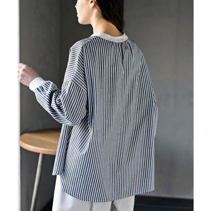 リブ使いブラウス | rps | 詳細画像16 