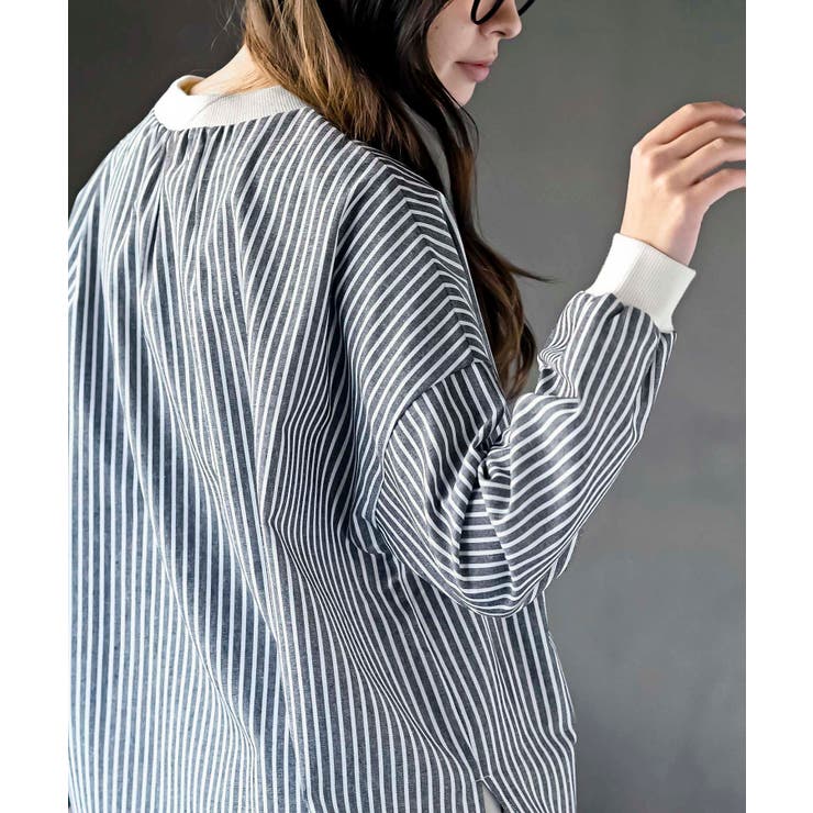 リブ使いブラウス | rps | 詳細画像17 