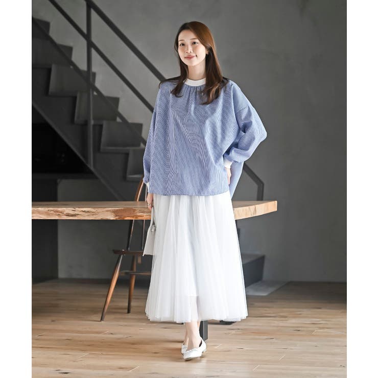 リブ使いブラウス | rps | 詳細画像2 