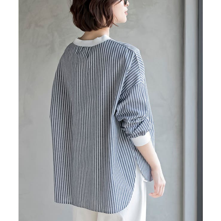 リブ使いブラウス | rps | 詳細画像25 