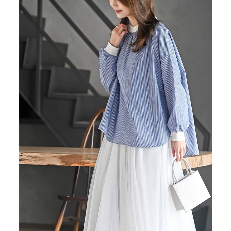 リブ使いブラウス | rps | 詳細画像3 