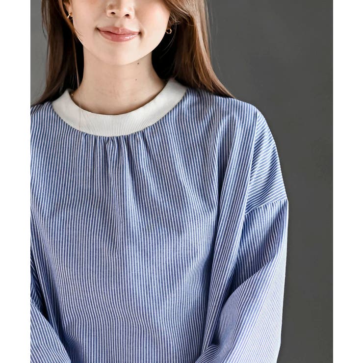 リブ使いブラウス | rps | 詳細画像6 