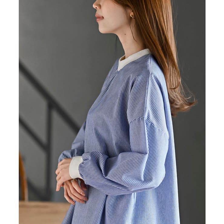 リブ使いブラウス | rps | 詳細画像7 