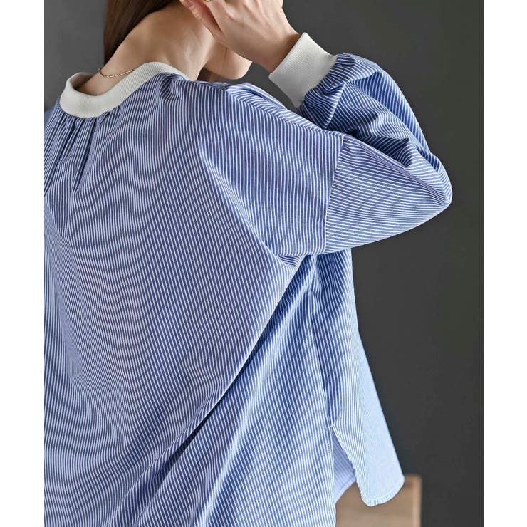 リブ使いブラウス | rps | 詳細画像9 