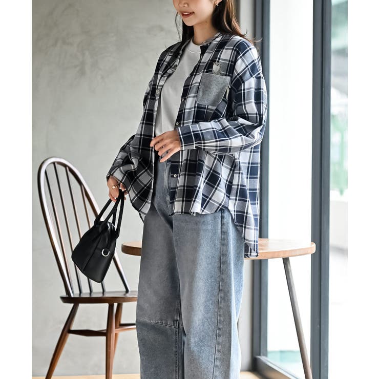 カワウソ多釦バンドカラーワイドシャツ | rps | 詳細画像19 