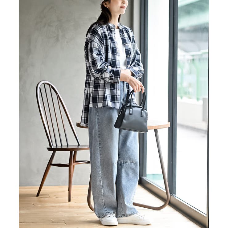 カワウソ多釦バンドカラーワイドシャツ | rps | 詳細画像21 