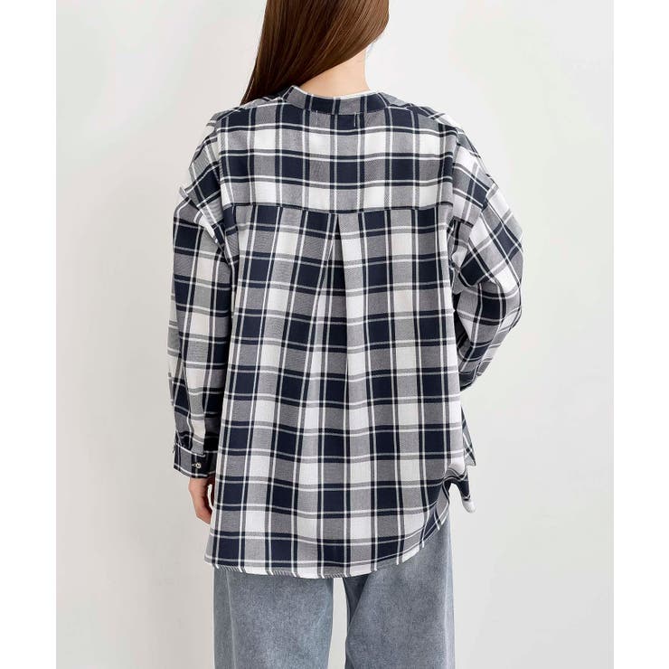 カワウソ多釦バンドカラーワイドシャツ | rps | 詳細画像36 