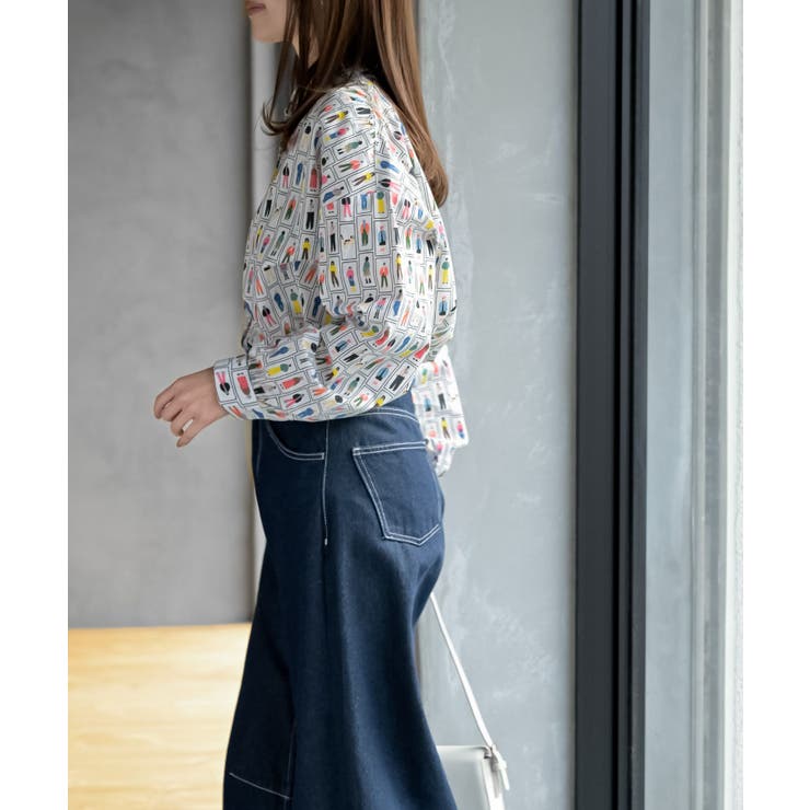 プリントアソートバンドカラーシャツ | rps | 詳細画像14 