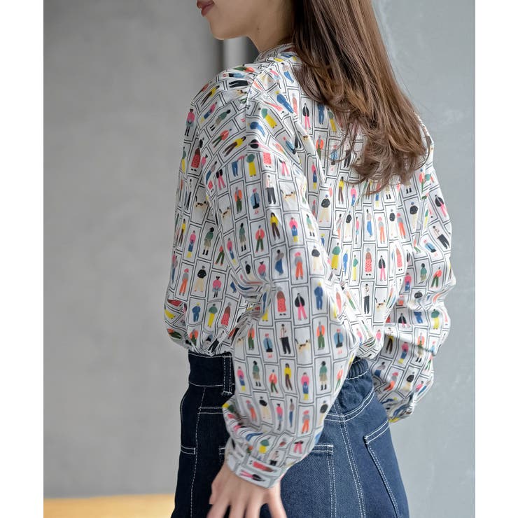 プリントアソートバンドカラーシャツ | rps | 詳細画像16 