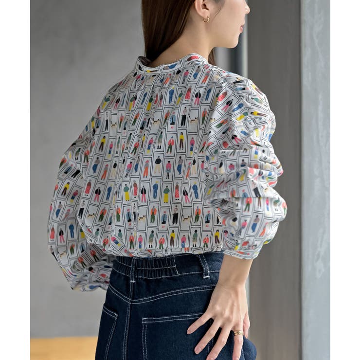 プリントアソートバンドカラーシャツ | rps | 詳細画像17 