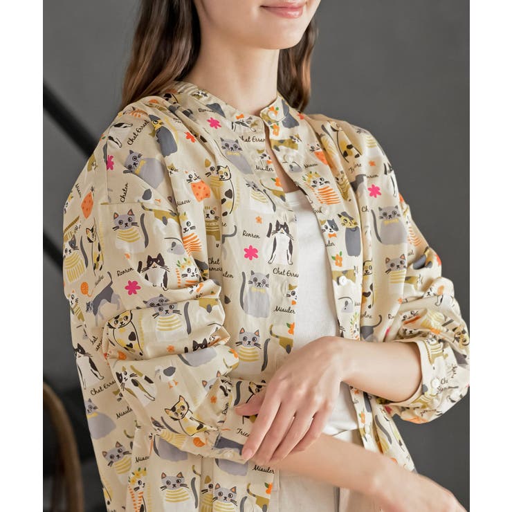 プリントアソートバンドカラーシャツ | rps | 詳細画像23 