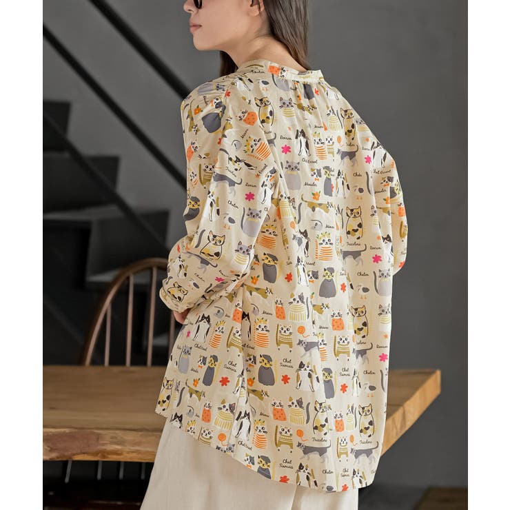 プリントアソートバンドカラーシャツ | rps | 詳細画像25 