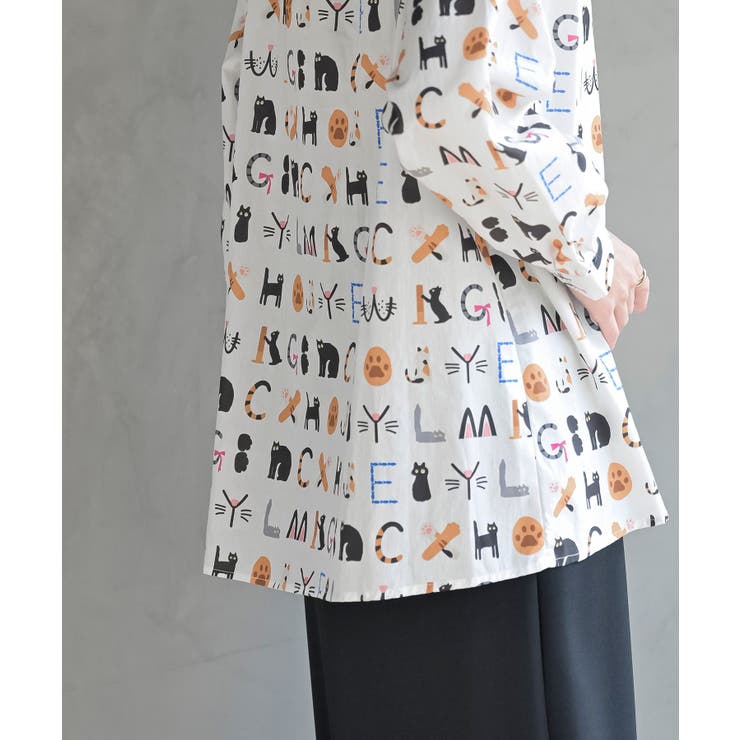 プリントアソートバンドカラーシャツ | rps | 詳細画像7 