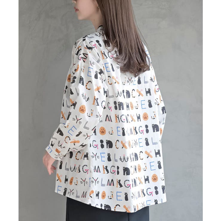 プリントアソートバンドカラーシャツ | rps | 詳細画像8 