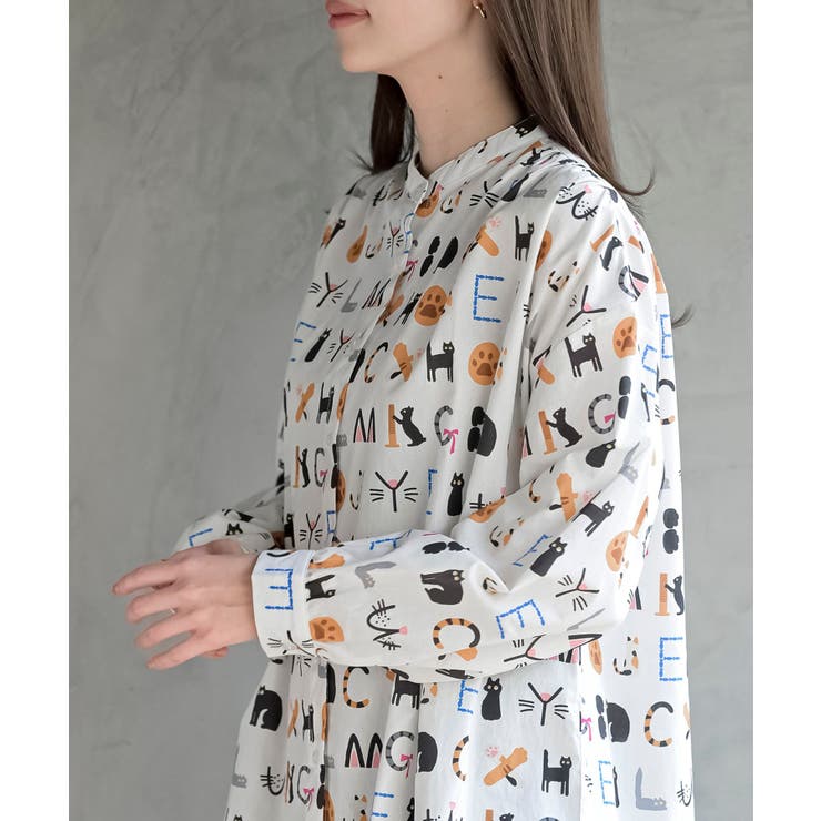 プリントアソートバンドカラーシャツ | rps | 詳細画像9 